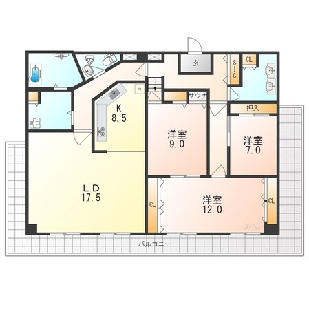 キャニオンアングルの物件間取画像